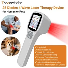 Fourwave Laser Therapy Device 980nm+905nm+808nm+650nm for Dogs Horses and People