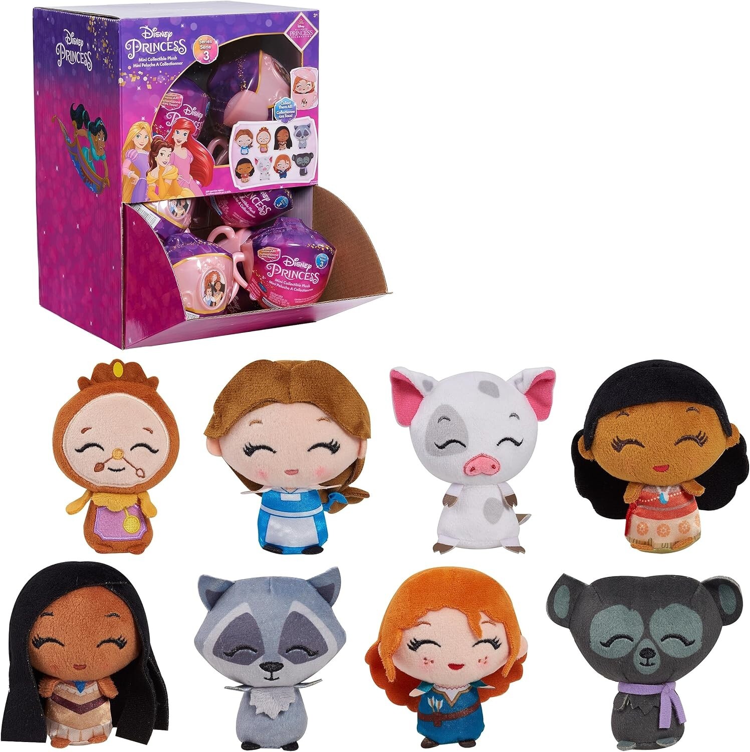 Disney Princess Mini Collectible Teacup Capsule Blind Mystery Toy 2023 (12 Pack)