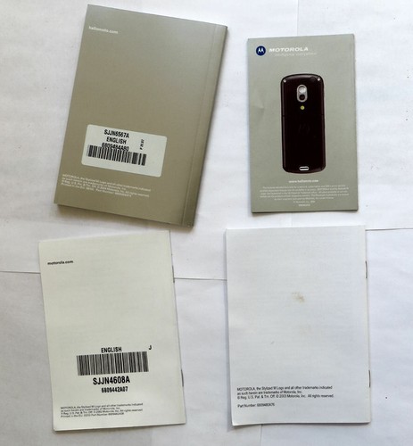 Motorola E398 manual set phone users guide manual book instructions - Afbeelding 2 van 2