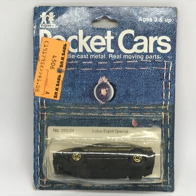 TOMY/Tomica Pocket Cars Lotus Espirit Special 1981 Black - Japan In Blister Pack - Image 1 of 4