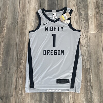 Nike Oregon Ducks Gray/Black Jersey Dri-Fit Stitched Men s Size: Small NWT #1