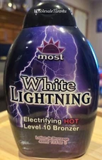 White Lightning Level 10 Hot Tingle Bronzer tanning Lotion by Most  13.5 oz. NEW