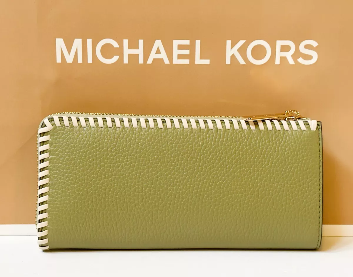 Michael kors three best sale quarter zip wallet