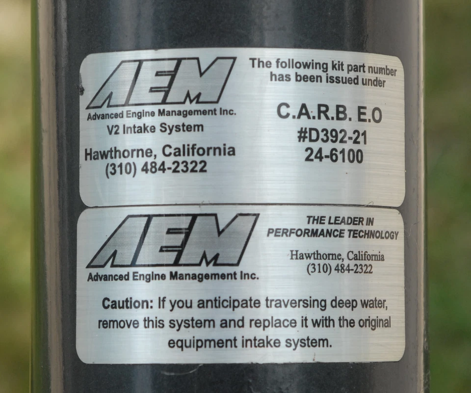 Admisión Advanced Engine Management V2 24-6100 para Honda Civic 1,7 L I-4 (2001-5) Foto 2 de 4