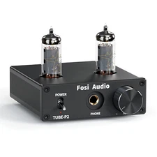 Fosi Audio P2 Mini Headphone Amplifier Hi-Fi Desktop Home Stereo Headset Amp