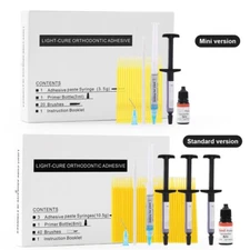 Dental Orthodontic Light cure adhesive kit Resin For bonding Bracket Braces
