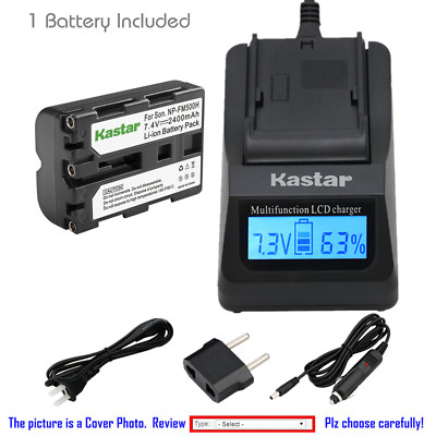 Kastar Battery LCD Fast Charger for Sony NP-FM500H BC-VM10 ACSQ950 Viltrox DC-50