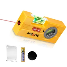 PREXISO 2-in-1 Line Laser Level 30 Ft Laser Line Leveler Tool Mini Torpedo Level