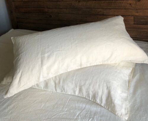 FUNDA DE ALMOHADA DE LINO 100% natural lino ropa de cama lavada suave talla Queen King - Imagen 1 de 25