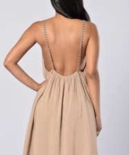 Fashion Nova I Want To Play Dress Khaki