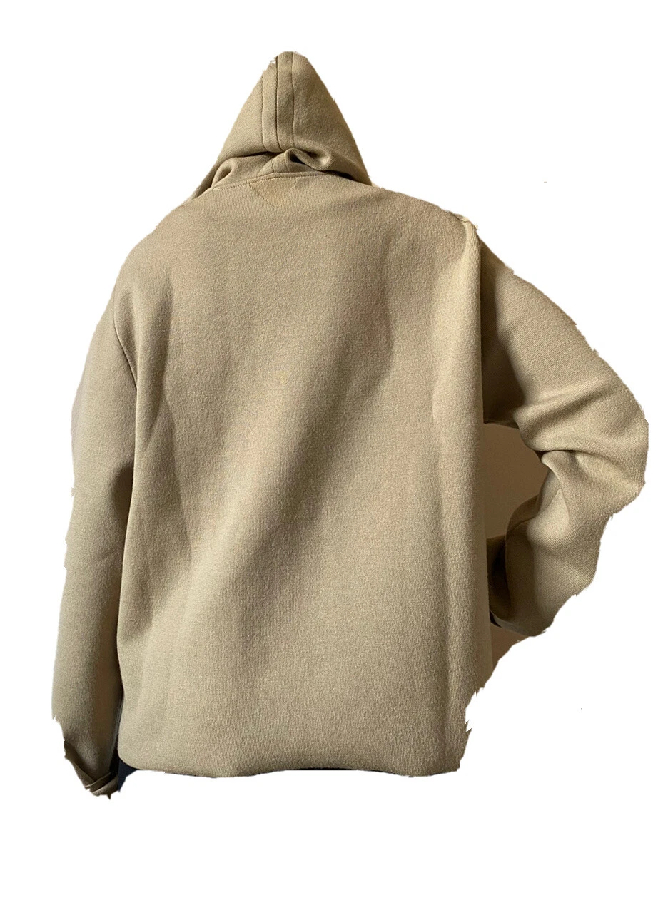 Felpa donna Bottega Veneta con cappuccio lana beige piccola 647529 Italia nuova con etichette $1750