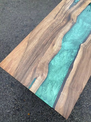Epoxy Dinner Table Top, Epoxy Resin Table , River Coffee Table, Office Desktop - Picture 4 of 8