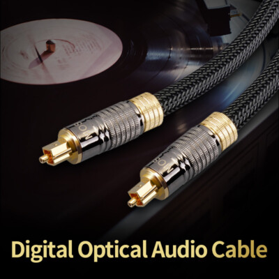 Digital Optical Audio Cable Oxyacid Free Copper Fiber Dolby DTS Sound 5.1 7.1