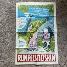 Vintage Original Movie Theater Poster Rumpelstiltskin. 1968.