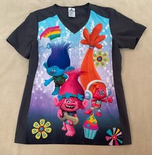 Trolls Scrub Top Xs Womens Dream Works Pediatrics