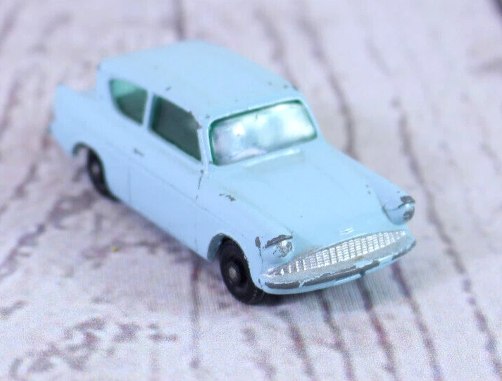 Ford Anglia Matchbox 1961 #7 original vintage sedán Lesney Foto 4 de 4