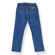 Wrangler Jeans Men 36x33 ACTUAL 35x31 Blue 13MW Cowboy Cotton EUC