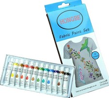 12 Fabric Paint Set Textile for Clothes T Shirt Paints Paint