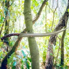 Custom Handmade Carbon Steel Blade Viking Machete Sword | Hunting Sword Camping