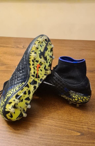 Nike Hypervenom II Phantom Elite Black Volt Euro 42.5 UK 8 1/2 US 9 1/2 - Foto 3 di 5