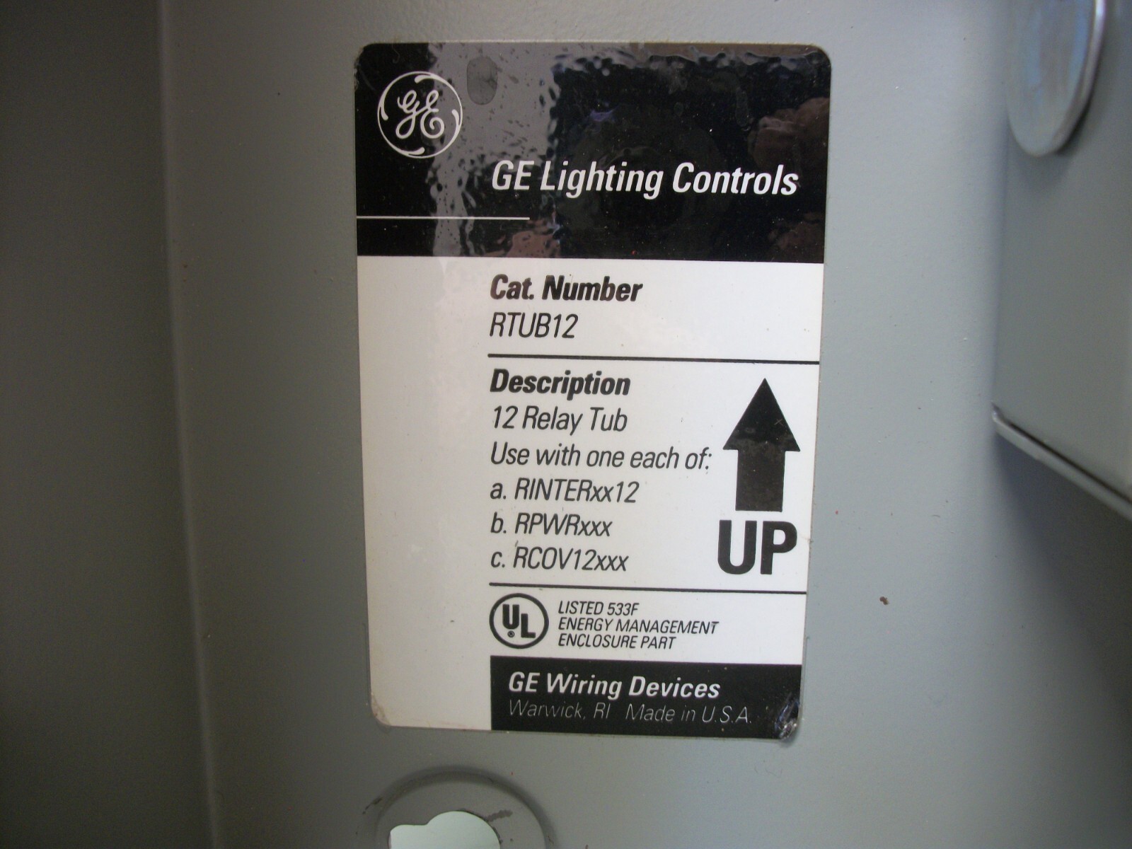 GE 12RELAY SOFTWIRED CONTACTOR LIGHTING CONTROL PANEL RINTER0012RC eBay