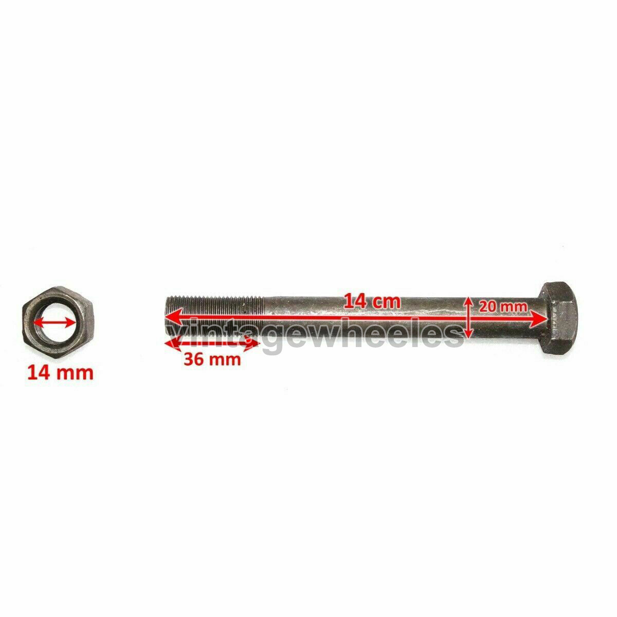 2 X Radius Rod Front Axle Bolt Nut Kit Massey Ferguson TE20 TEA20 TED20