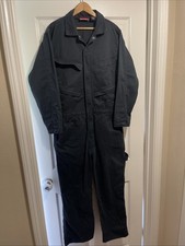 Craftsman Mechanic Zipper Snaps Jumpsuit Coveralls Men  s Medium Black