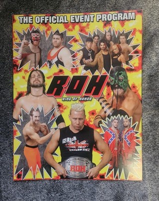 Ring Of Honor Wrestling Event Program (AEW, NIGEL MCGUINNESS, BRYAN DANIELSON)