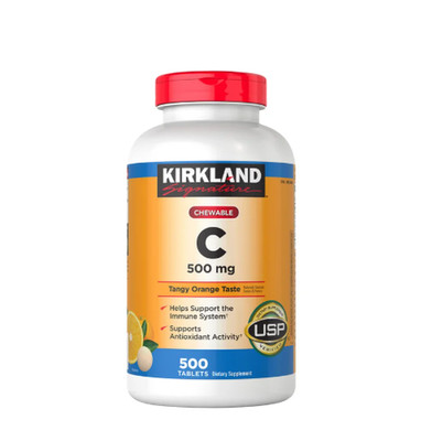 Kirkland Signature Chewable Vitamin C 500 mg., 500 Tablets