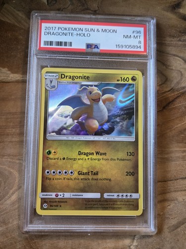 Dragonite graded PSA 8 for sale on eBay