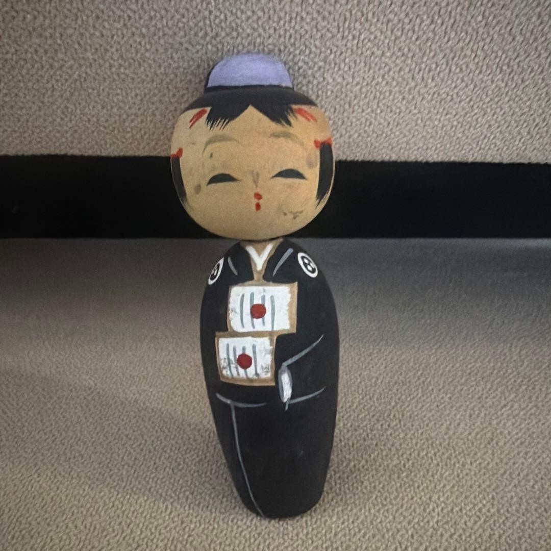 Kokeshi Doll Traditional Japan 20cm Handmade Wooden New