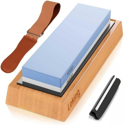 #ad Leking Professional Knife Sharpener Sharpening Stone Set 1000 6000 Grit Dual... $30.66