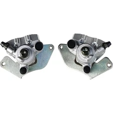 2 Pack Front Left Right Brake Calipers with Brake Pads with Honda TRX420 TRX5...
