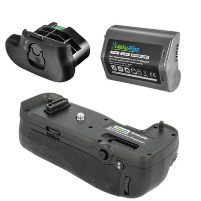 Batteriegriff für Nikon D500 + EN-EL18 a/b 2600mAh + Batteriefachdeckel BL-5