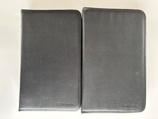 Case Logic Pair Lot - 2 x 56 CD DVD Binders 112 - Zipper Storage Faux Leather