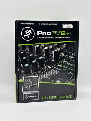 Mackie ProFX6v3 新品未使用品 6チャンネルアナログミキサー WITH Enhanced FX、USB