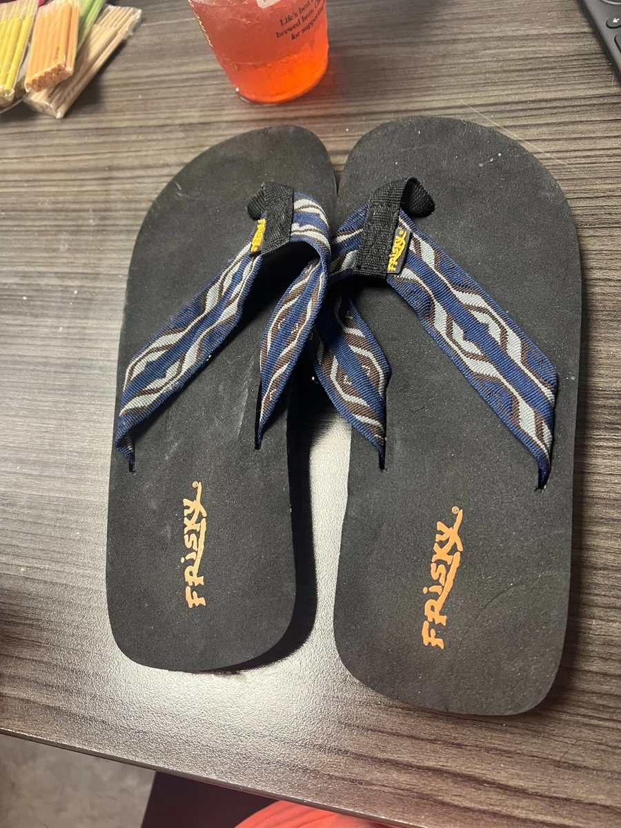 Frisky Men Flip Flops Sandals Shoes Frisky Mens 8-13 Thong Comfort Sandal (Black 12) - Walmart.com main image 4