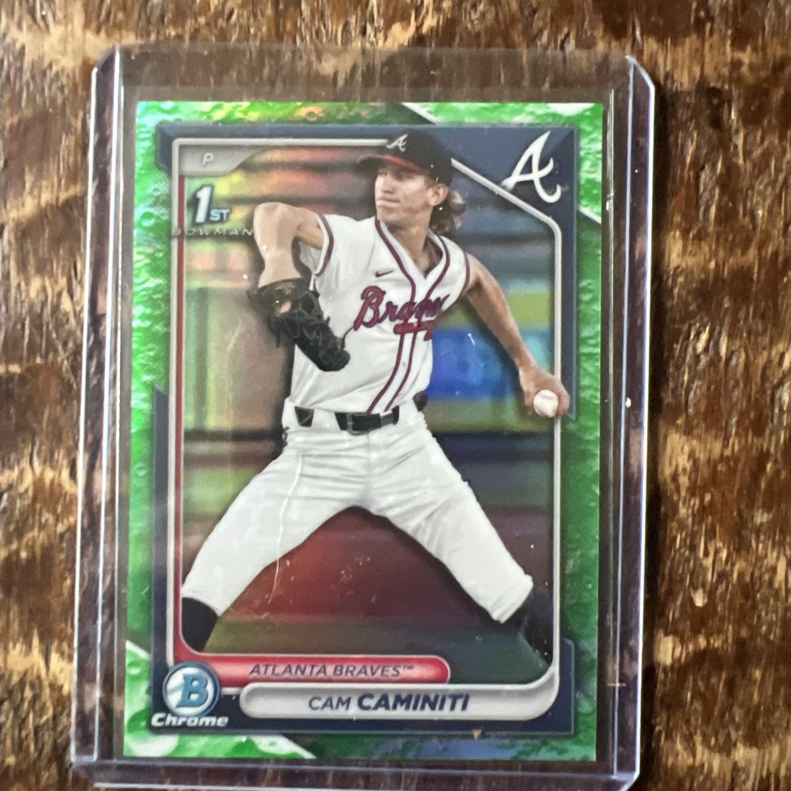 2024 Bowman Draft Chrome Aqua Lunar Refractor /125 Cam Caminiti #BDC-20