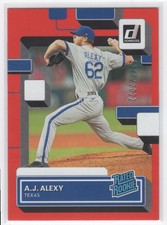 2022 Donruss Red Rated Rookie A.J. Alexy Rookie 1247/2022 Texas Rangers #61