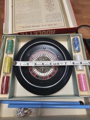 Vintage American Roulette Las Vegas Style Game by ATC Japan Missing Betting Felt
