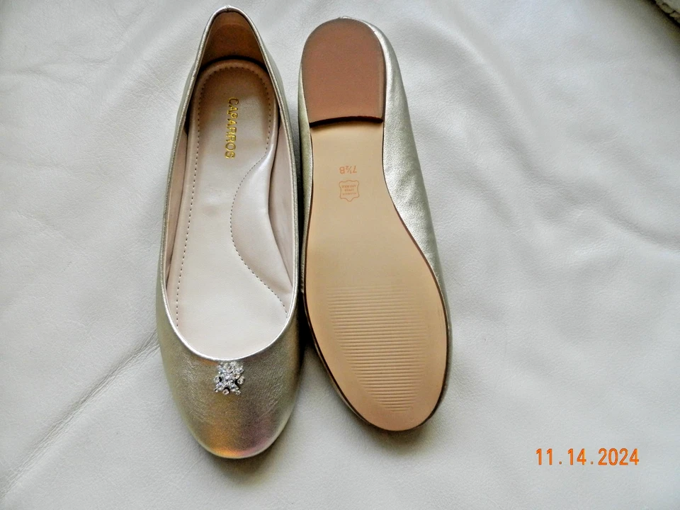 Vestido plano CAPARROS dorado claro nuevo sin etiquetas Foto 2 de 4