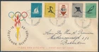 LS74656 Netherlands 1956 olympic games FDC used