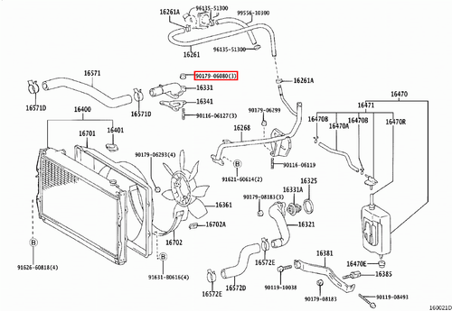 Genuine Lexus RX400 h MHU38 MHU33 Nut - Picture 4 of 20