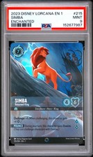 2023 DISNEY LORCANA EN 1-THE FIRST CHAPTER ENCHANTED SIMBA - RETURNED KING PSA 9