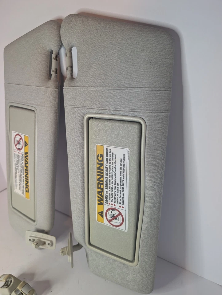 OEM 94–00 Mercedes-Benz C-Class C280 Sun Visors Set Gray Left & Right W/ Mirror - Imagem 4 de 4