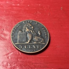 5 Cent 1811 Belgique Francs Léopold I Roi Des Belges Écu