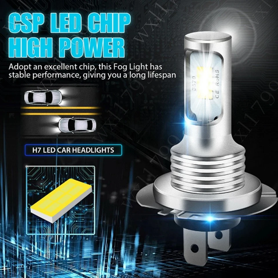 4件装5.75英寸5 3/4圆形LED高低光束车头灯适用于Cutlass 1962-1973 — 第 3/4 张图片