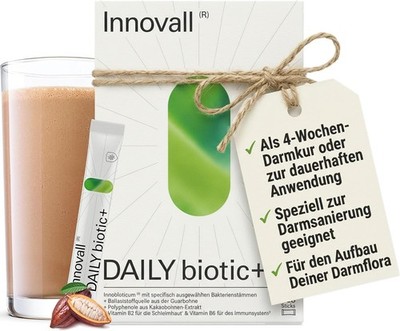DAILYbiotic+ Darmsanierung | Darmkur 4in1 Superfood | Darmbakterien | Darmflora