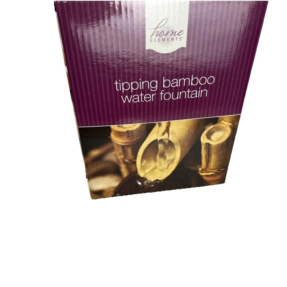 Fuente de agua de bambú basculante Home Elements. Ahora en caja Foto 2 de 4