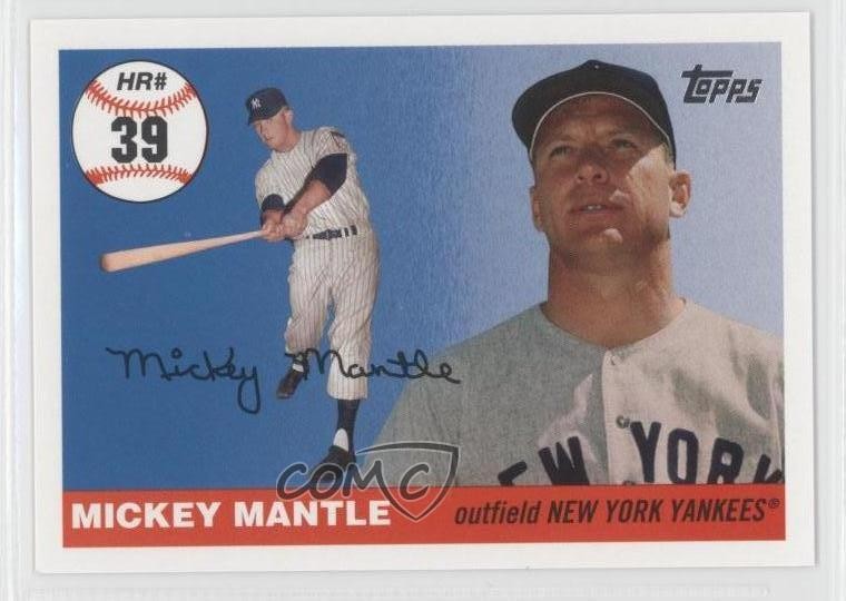 2006 Topps Multi-Year Issue Home Run History Mickey Mantle #MHR39 HOF 9r7